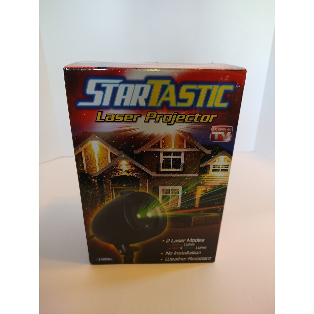 StarTastic Action Laser Show Projector Christmas 2 Modes 3d House Lights